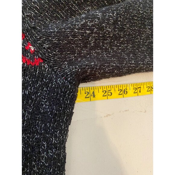 Chaps Mens Nordic Pattern Half Button Pullover Sweater Wool & Cotton Blend Large - Picture 8 of 10